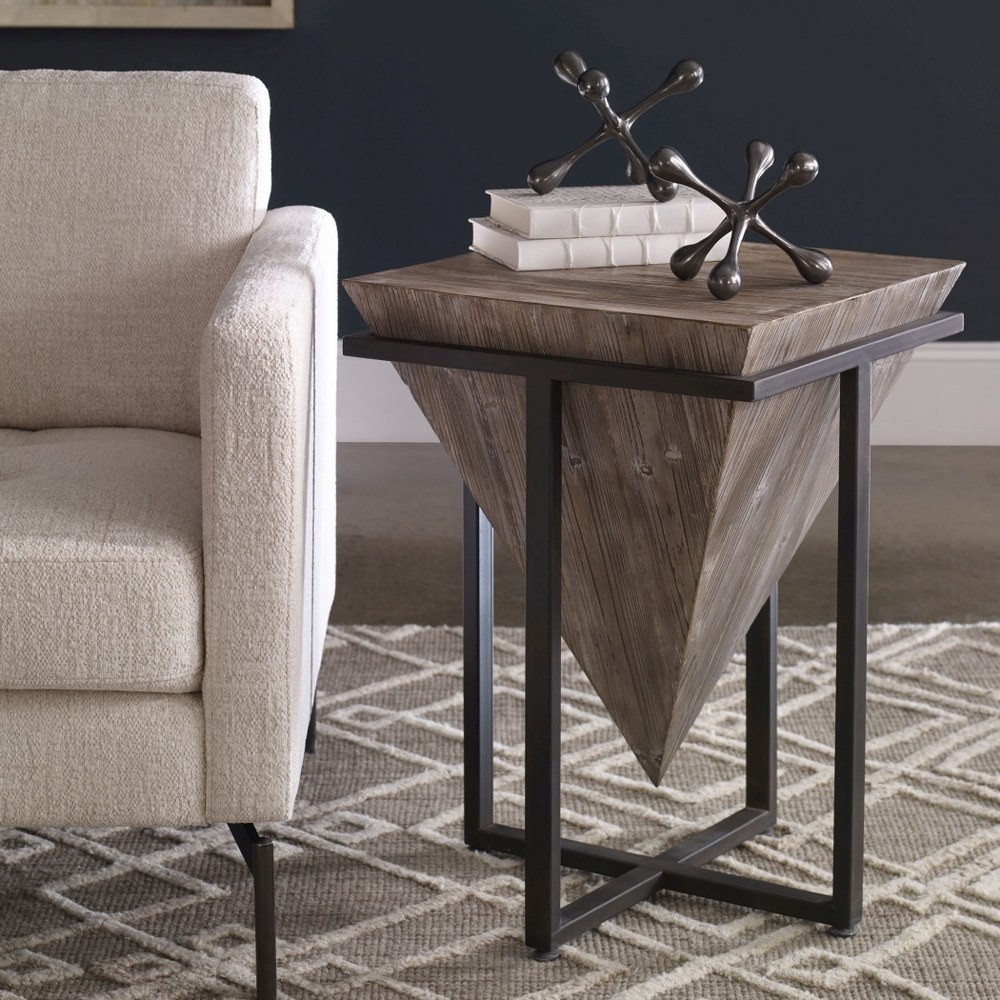 Bertrand - 25.25 inch Accent Table - 18.25 inches wide by 18.25 inches deep