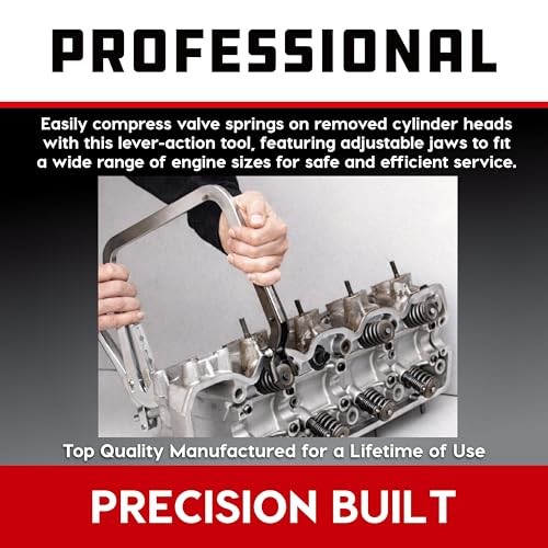 Valve Spring Compressor Kit, Remove Coil Springs, Cylinder Heads, T-Handle,