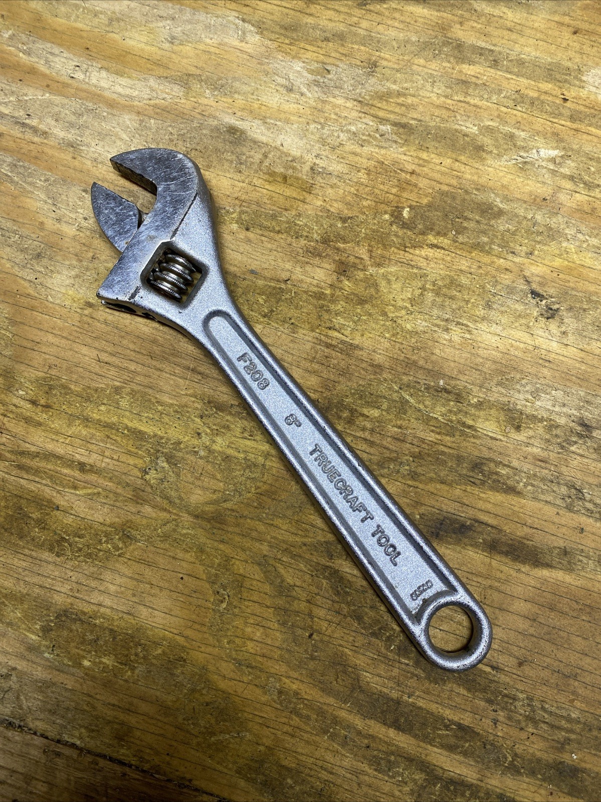 TrueCraft F208 8 in. Adjustable Wrench Chrome Vanadium Steel Made in Japan