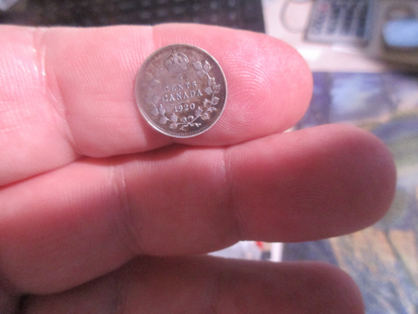 Canada - 1920 Silver Five Cent - George V - 07272202