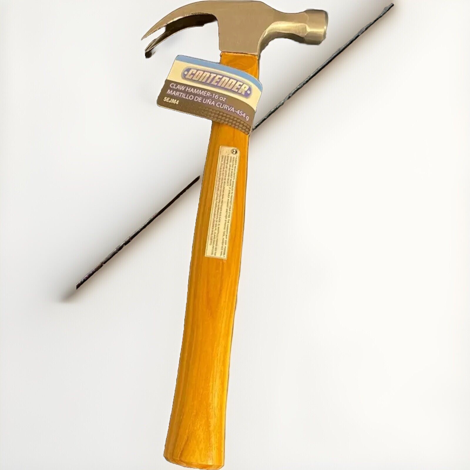 Contender Claw Hammer-16oz 5EJM4 Genuine Hickory