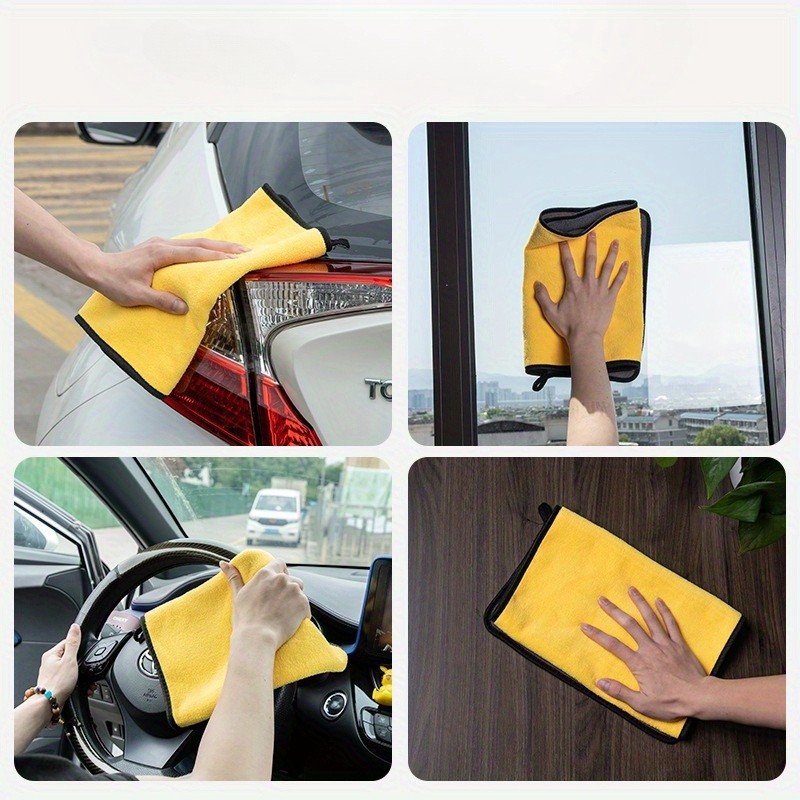 Coral Flannel Double-sided Soft Ultra-fine Car Towel for Various Scenarios