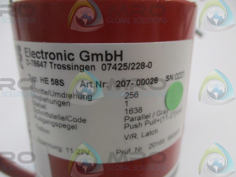 TR ELECTRONIC HE58S 207-00028 ENCODER (REPAIRED) UNMP