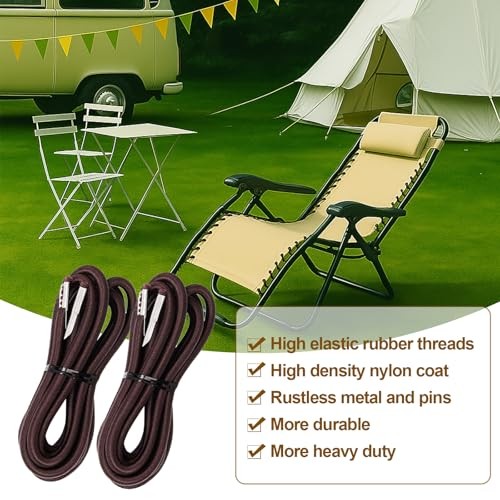 Zero Gravity Chair Replacement Cord,Antigravity Chair Replacement,4 Pack Brown