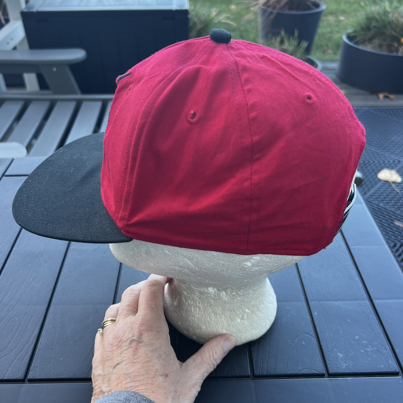 Flash DC Comics Logo on Youth Red Hat Cap w Black Bill Goofy Hat CO.