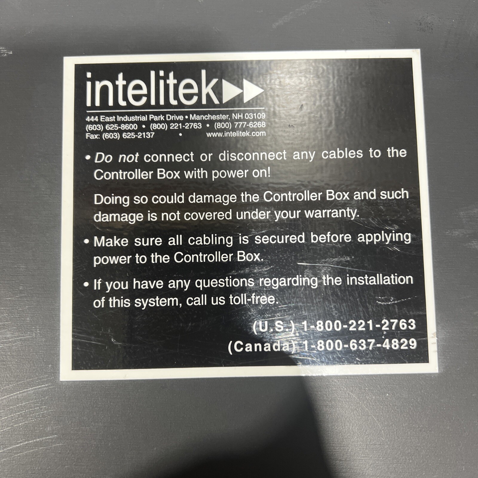Intelitek Prolight Turning Center Control Box. Item ID 2
