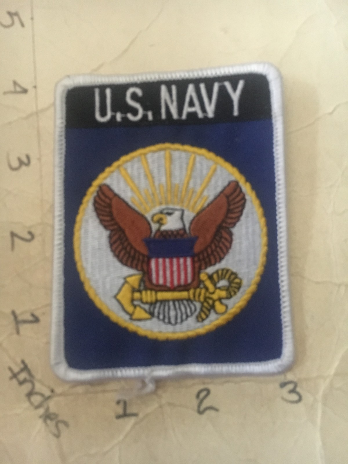 US NAVY Square logo Patch 9/5/25