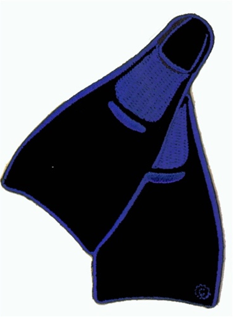 SCUBA DIVING - Dive Fin Blue Patch
