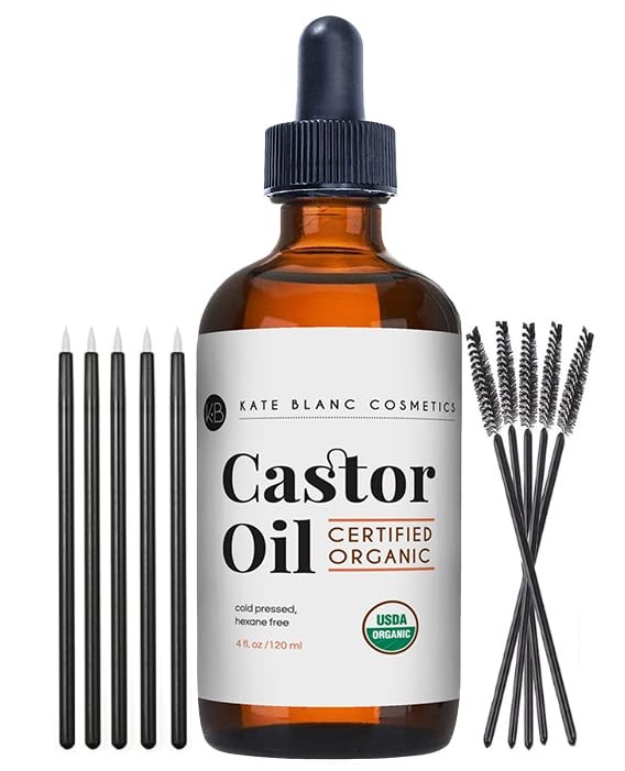 Kate Blanc Cosmetics Castor Oil Organic 4Oz 100 Pure Cold Pressed Hexane Free.