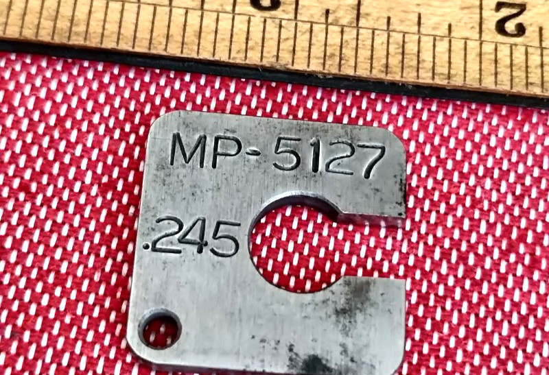 Vtg  MP-5127 .245" board plug gauge ~ Telephone Repair Tool Bell System