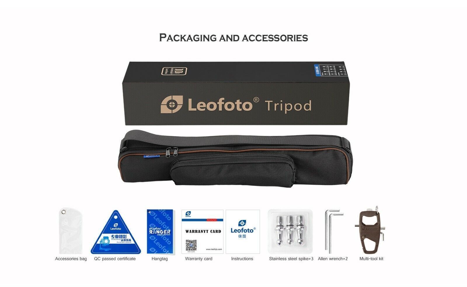 Leofoto Ranger LS-285CEX Leveling Base Tripod