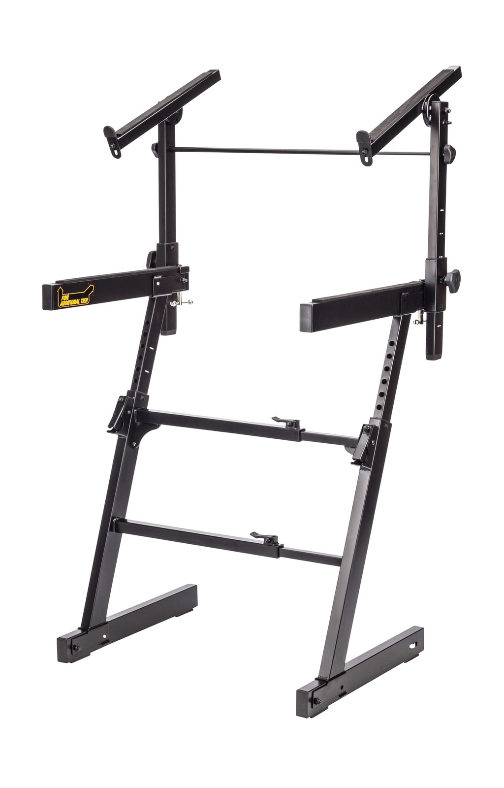 Hercules KS410B Auto Lock Double Tier Z KB Stand Black