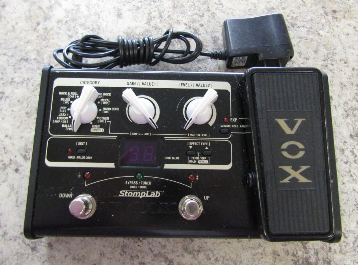 VOX SL2G Stomplab 2 Guitar Multi Effect Pedal w/ power cord - Tested Working