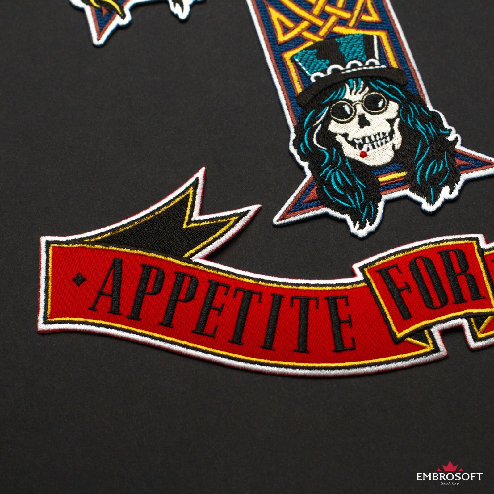 Guns N' Roses Appetite for Destruction Emblem Embroidered Patch Iron On 11"x16"