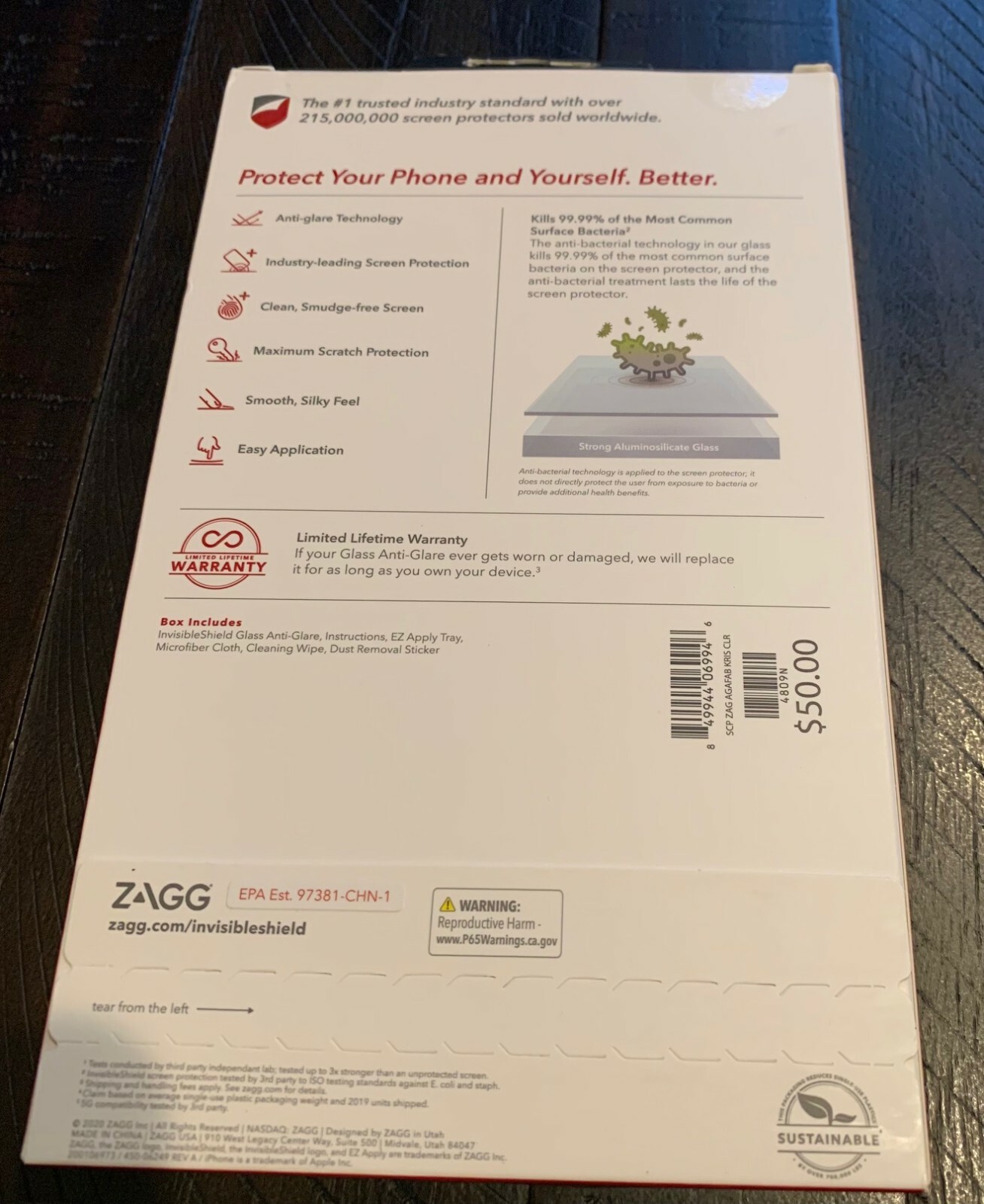 ZAGG Invisible Shield Glass Anti-Glare Screen Protector for iPhone 12 Pro Max