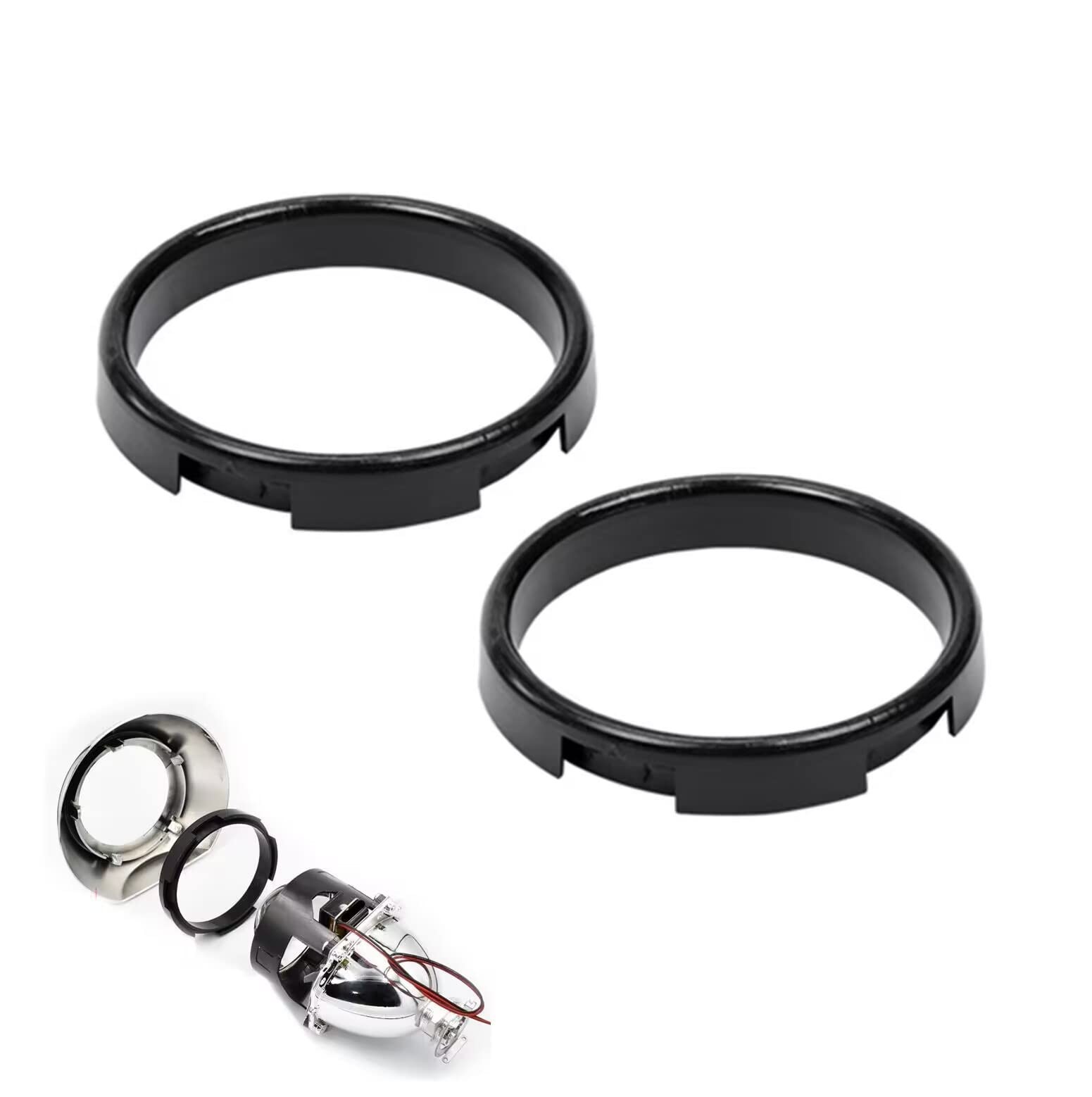 2pcs Centric Rings for adapt 2.5 inch Projector Lens to 3.0 inch Shrouds Head...