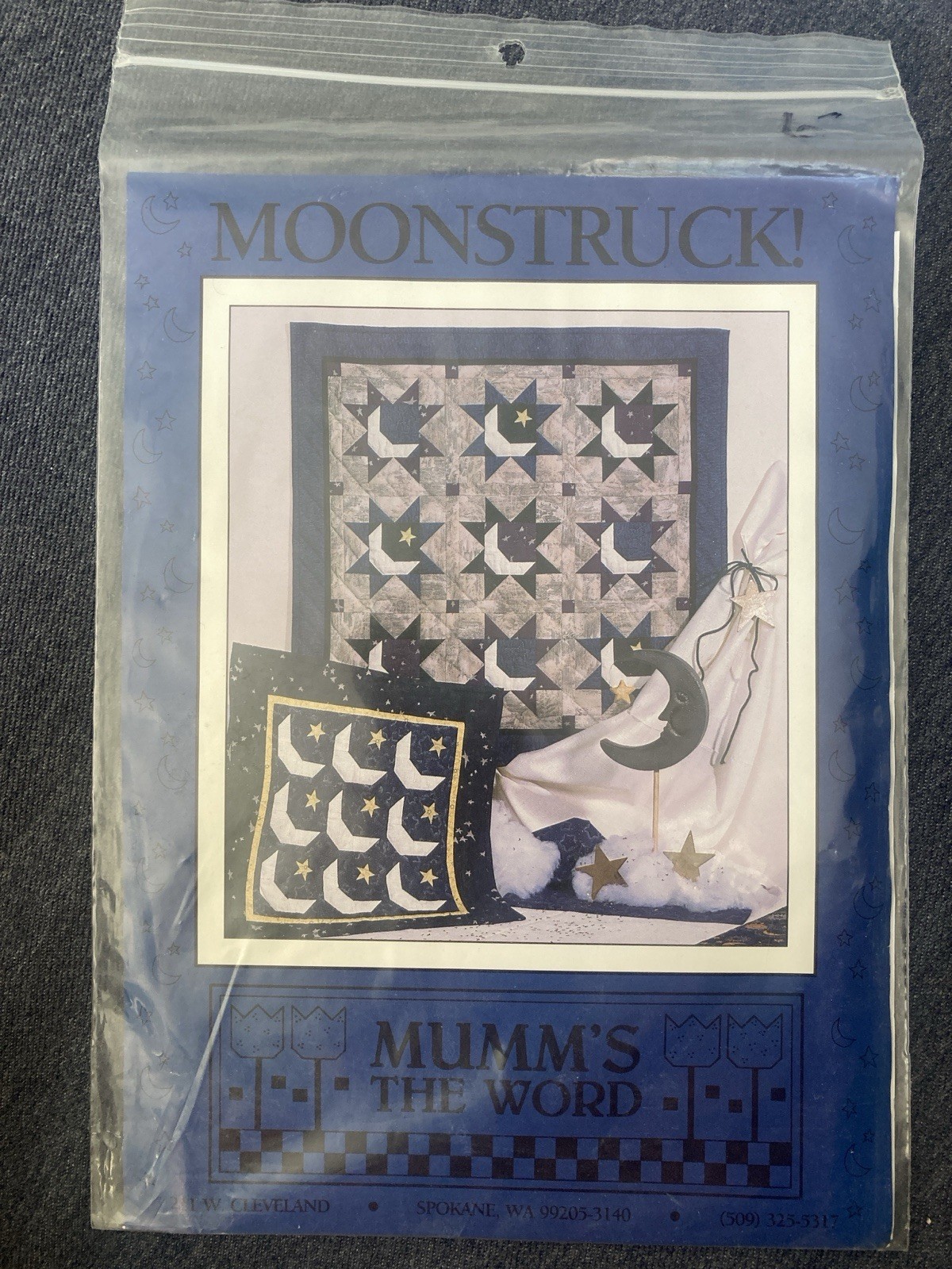 MOONSTRUCK - 1992 Mumm’s The Word - Appliquéd Quilt Pattern