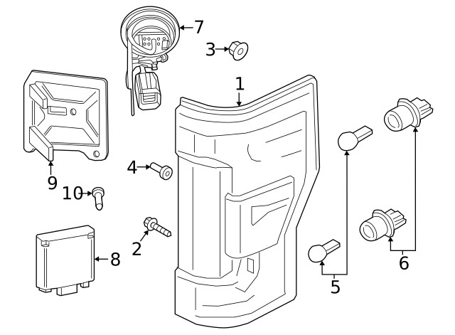 Genuine Ford Blind Spot Detection System Warning Sensor Bracket PC3Z-14D189-G