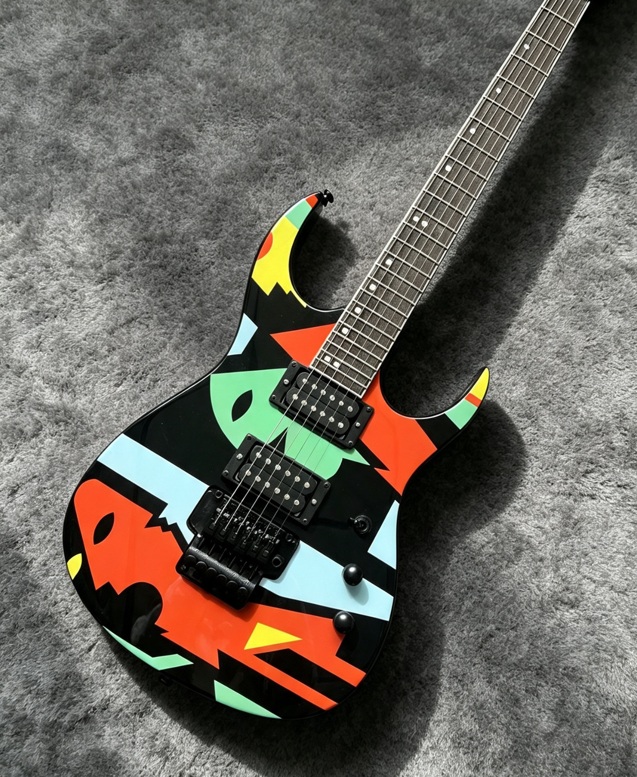 US STOCK JPM 100 John Electric Guitar Multi-Color Floyd Rose Tremolo  Fast Ship