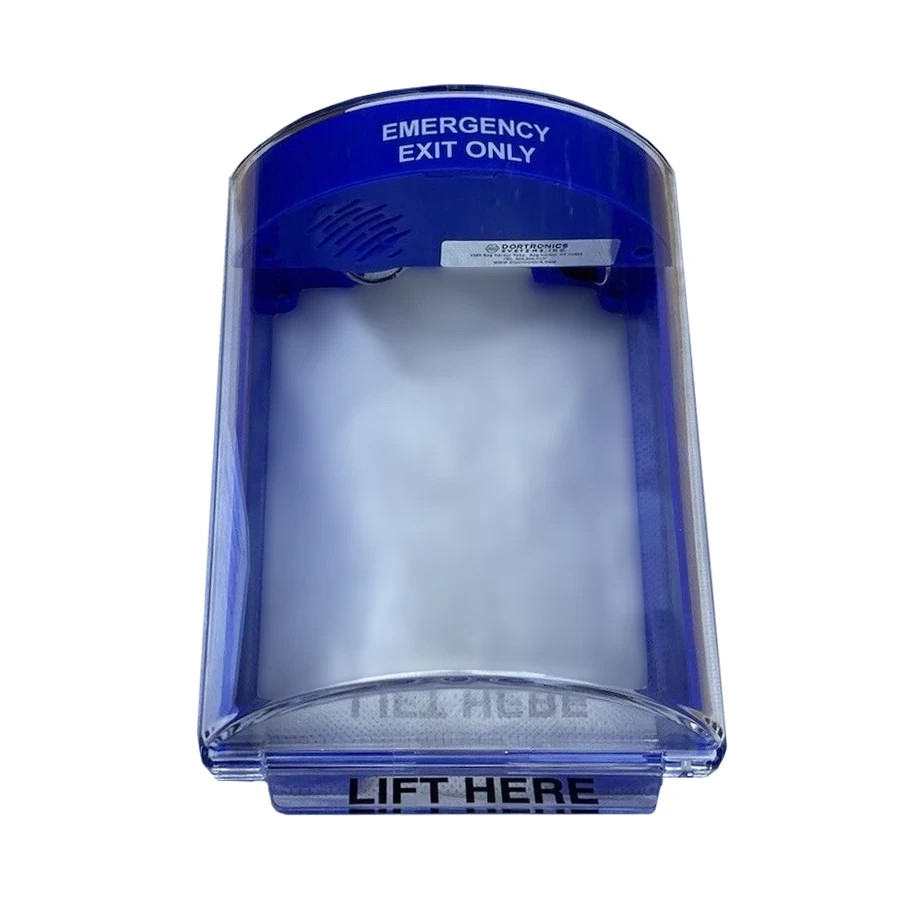 Dortronics 6510/COV Protective Cover for Pull Station Stopper Flush Mount Blue