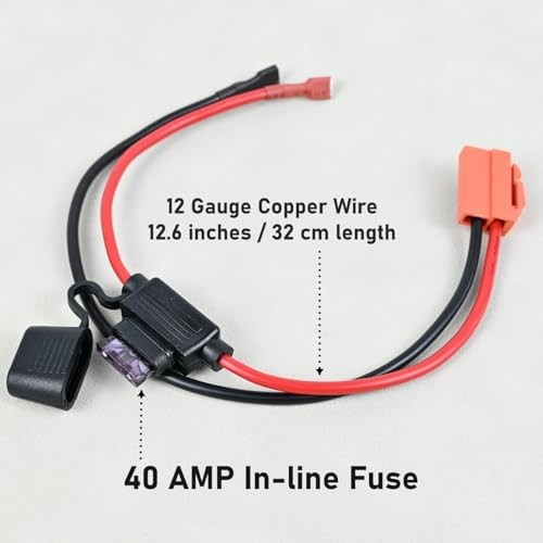 Conector de arnés de cable de batería compatible con vehículo de paseo con