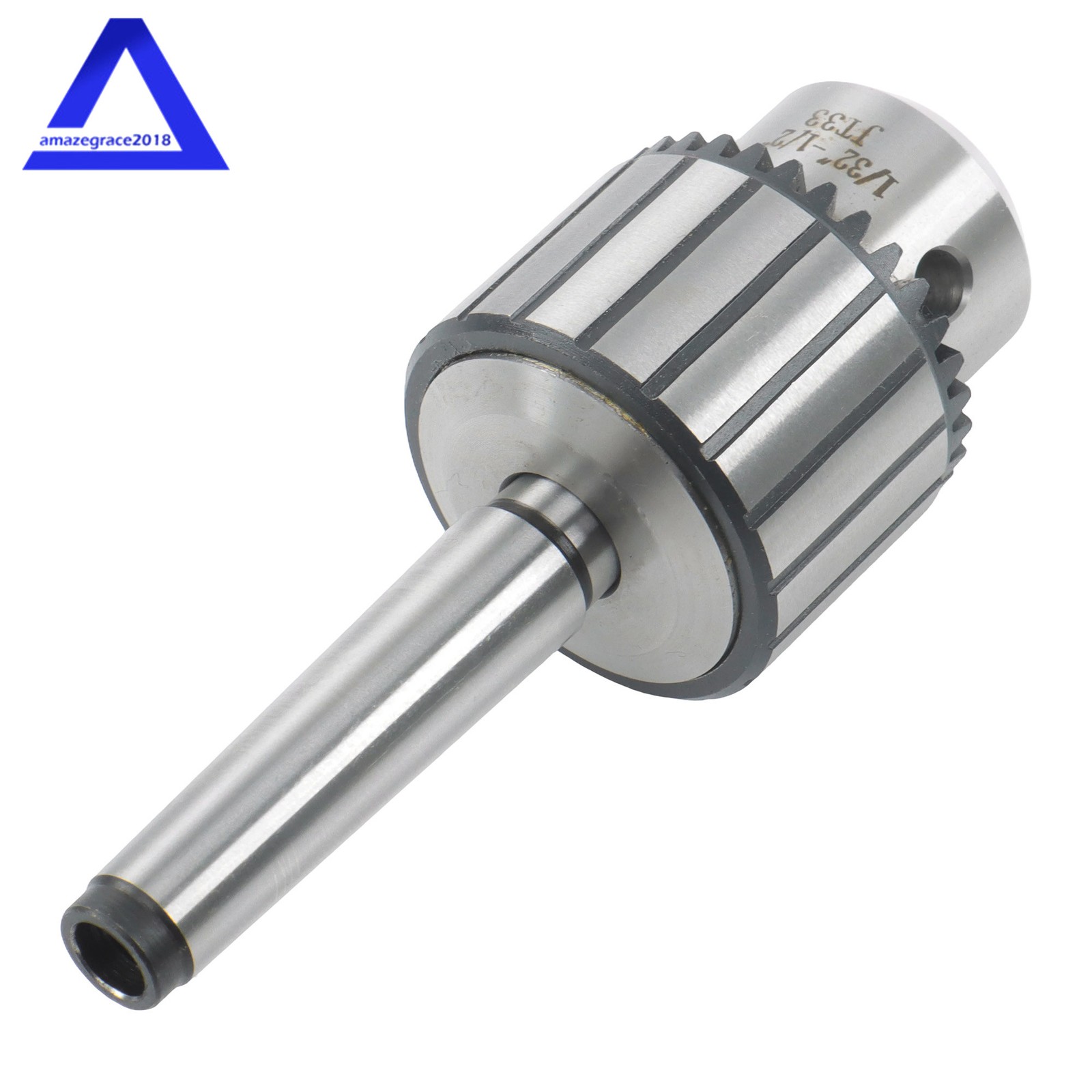 4 Pcs Lathe Drill Chuck Adapter Set - 1/2" Drill Chuck MT1 & MT2 Arbor Key Tools