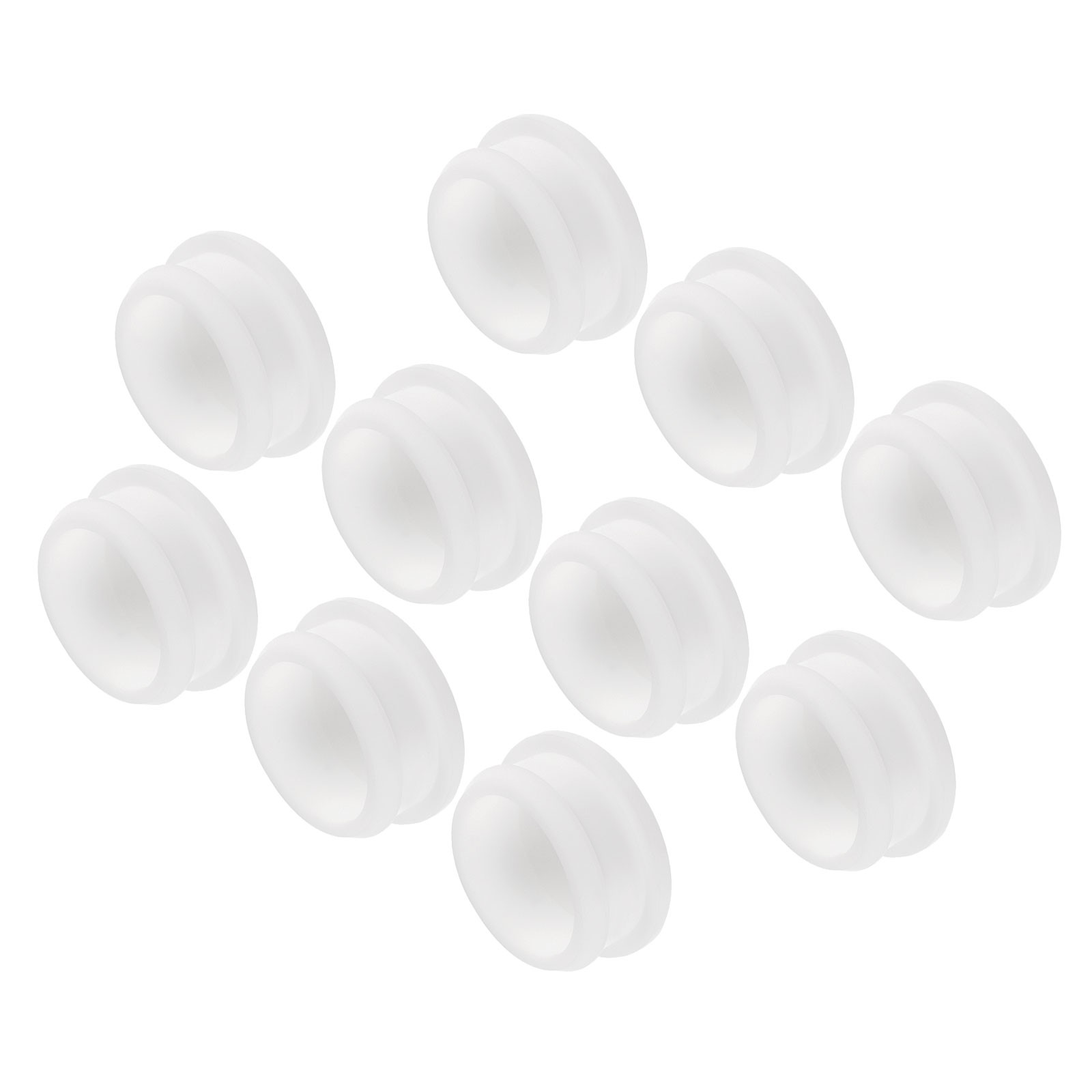 Silicone Hole Plugs Flush Type Panel Round Hole Plugs 30mm Diameter 10pcs