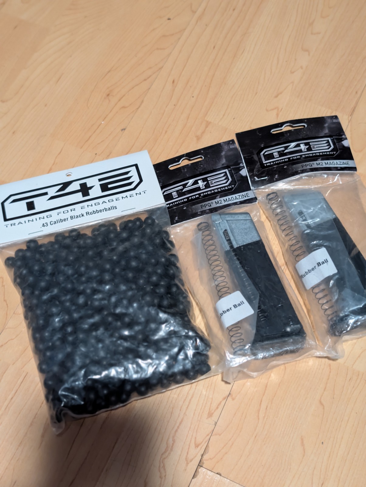 Umarex T4E .43 Caliber Training Bundle (2) PPQ M2 Magazines & Black Rubber Balls