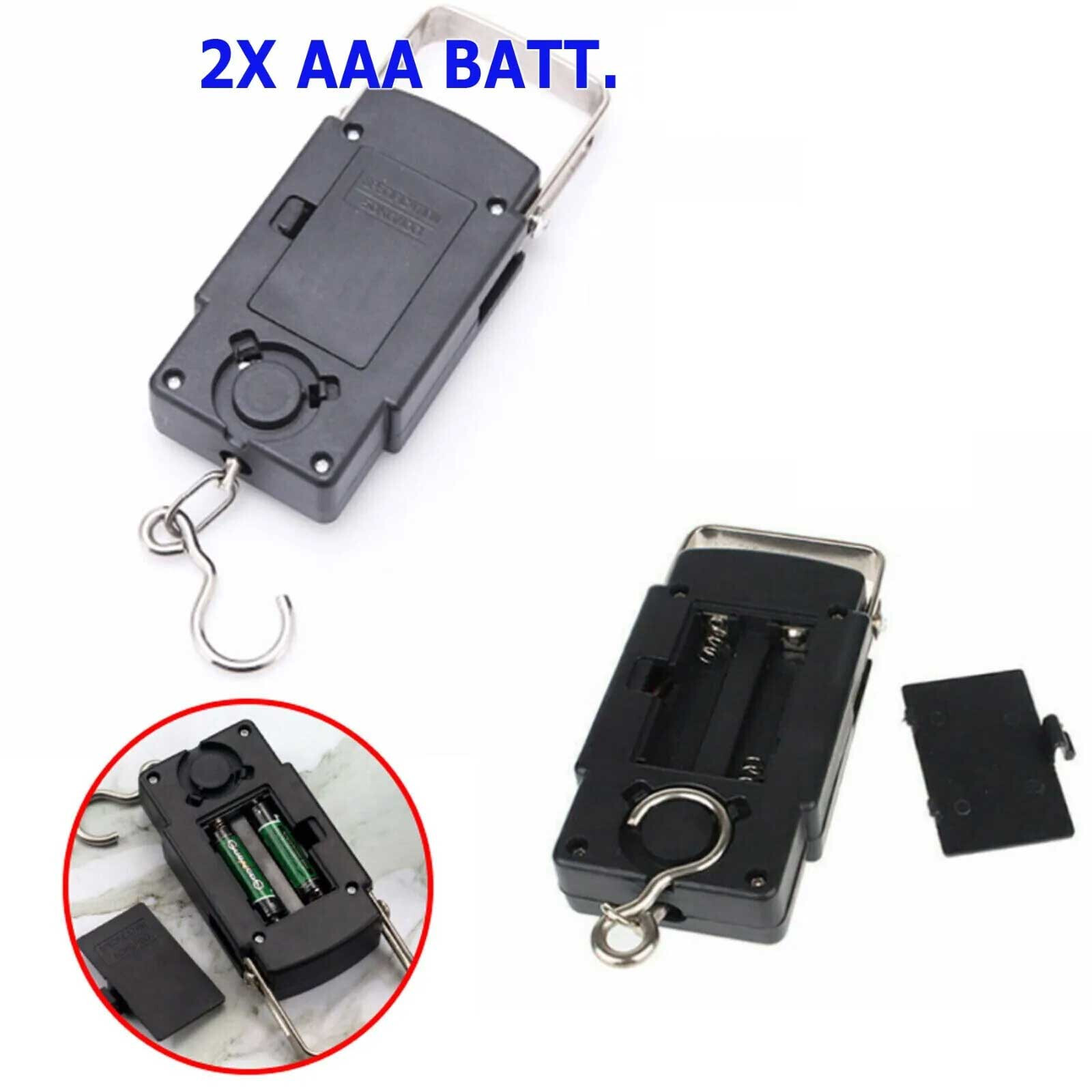 Portable Fish Scale Travel LCD Digital Hanging Luggage Electronic 110lb / 50kg