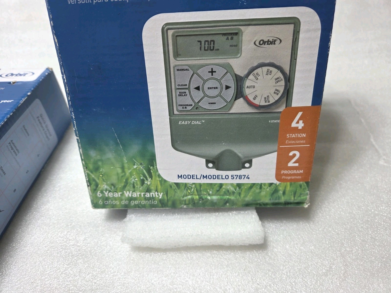 ORBIT 57874 4 Station Indoor Easy Dial Electrical Sprinkler Timer