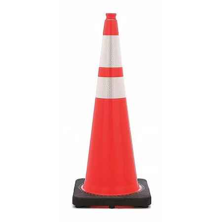 Zoro Select Rs90055ct3m64 Traffic Cone, Night Or High Speed Roadway (45 Mph Or,