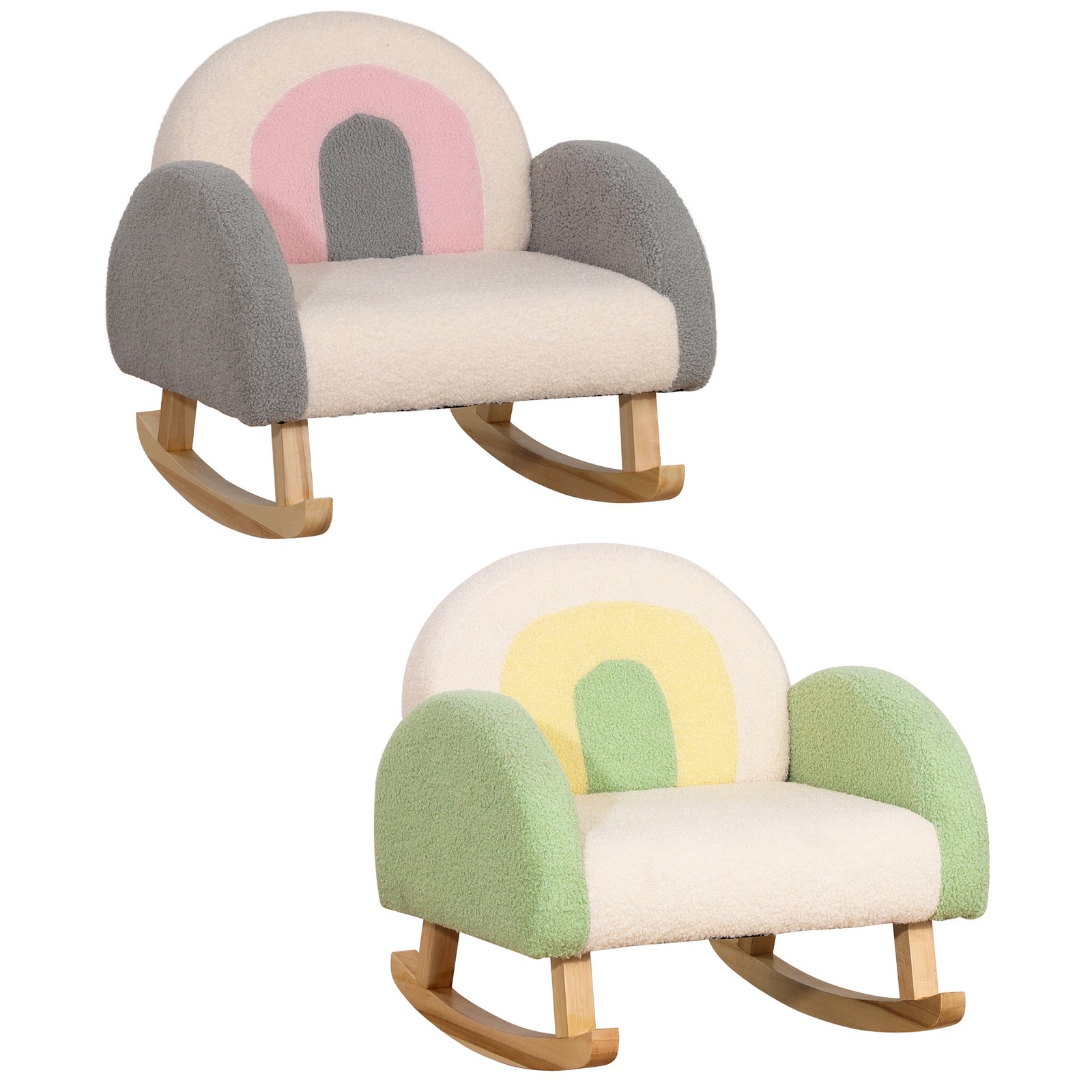 Qaba Kids Sofa, Rocking Toddle Sofa Chair