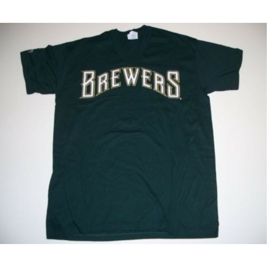 Majestic #5620 Milwaukee Brewers Dark Green Baseball Jersey Adult