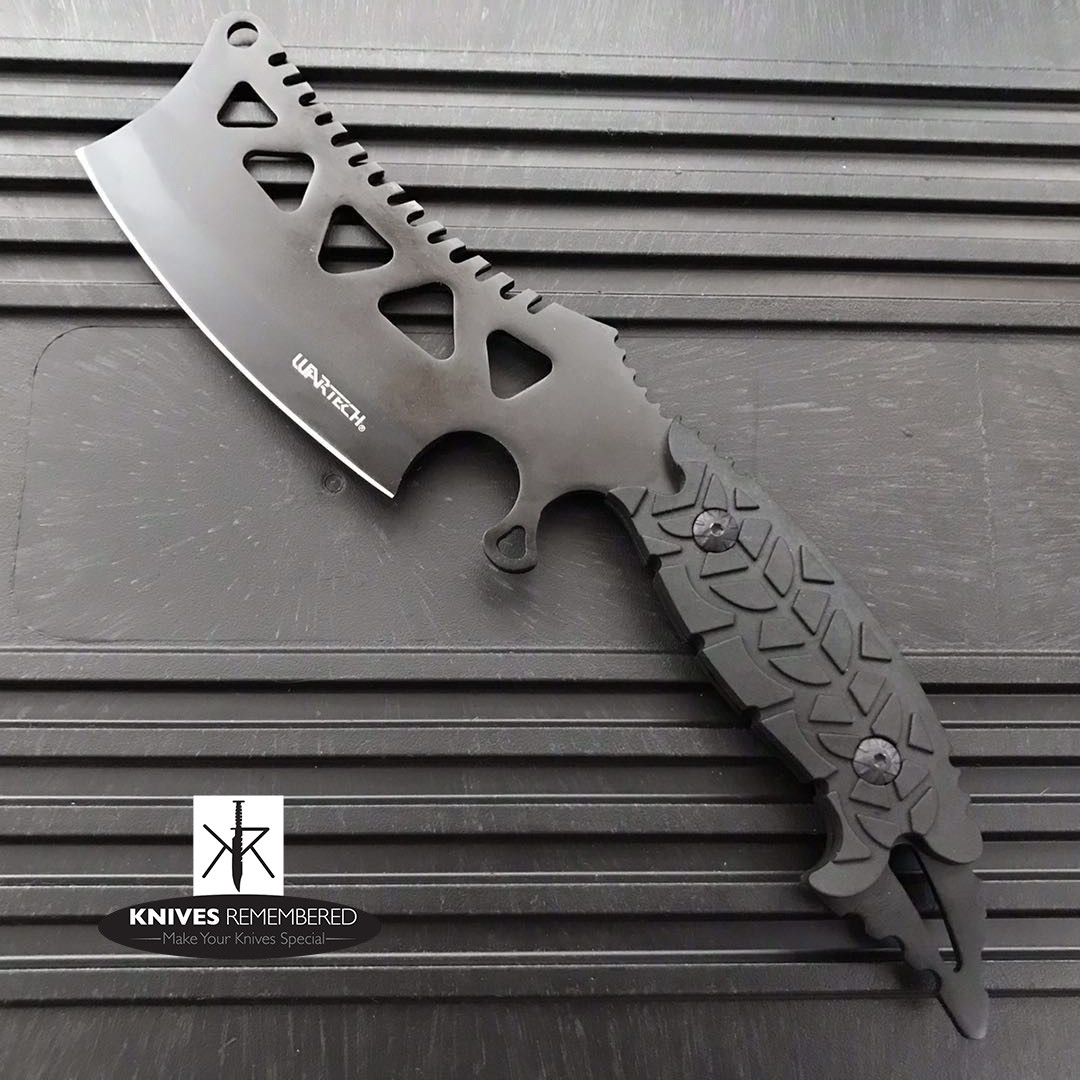 Monogram Custom Knives Engraved Personalized Knife Fixed Blade Hunting Cleaver