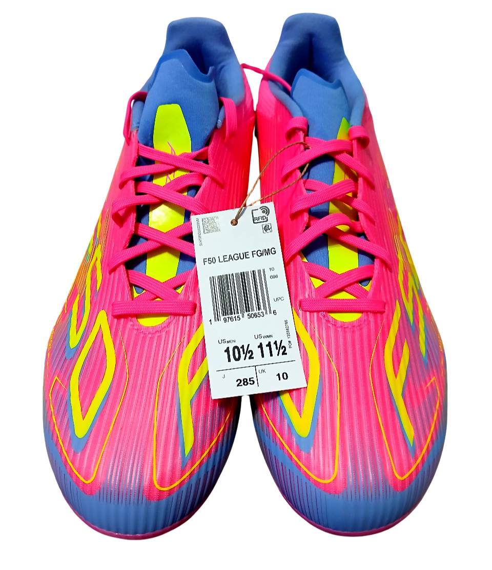 adidas F50 League FG/MG Soccer Cleats Pink IE1291 Men's Size 10.5