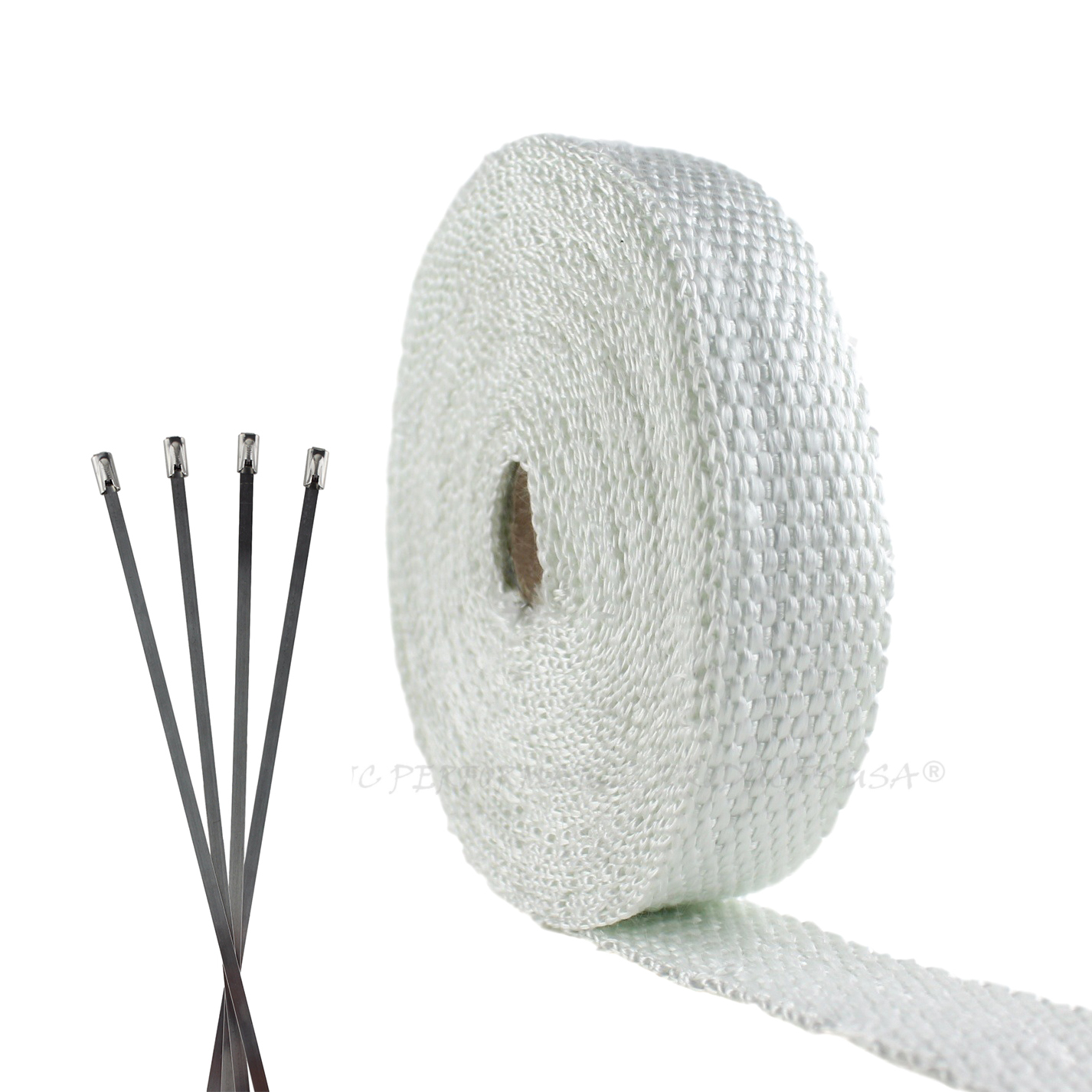 FIBERGLASS EXHAUST PIPE WRAP TAPE KIT MOTORCYCLE ENGINE HIGH HEAT THERMO SHIELD