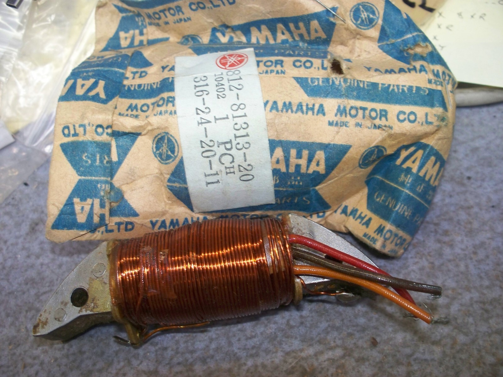 Vintage Snowmobile Yamaha SR643 GP643 GP292 Lighting Coil 1 NEW OEM 812-81313-20