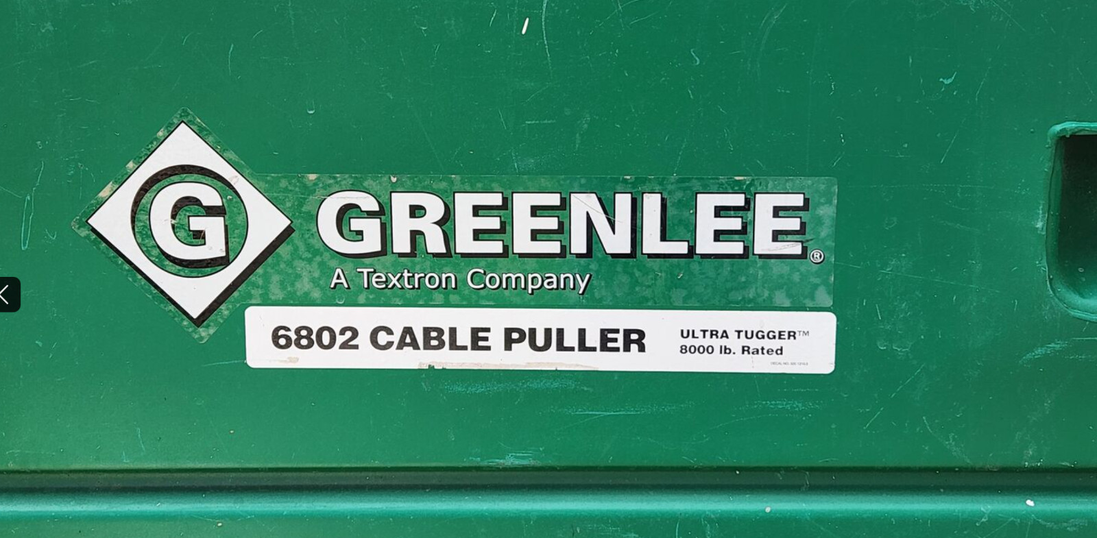 Greenlee 6802 Ultra Tugger Cable Puller 8000 lb Complete With Storage Box