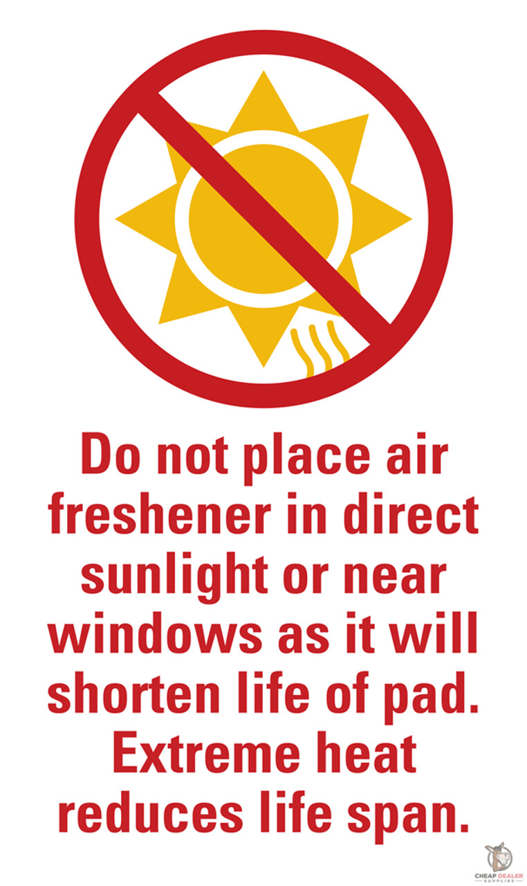 Individually Wrapped - Professional Car Air Freshener Scented Pads (45 Per Pack)