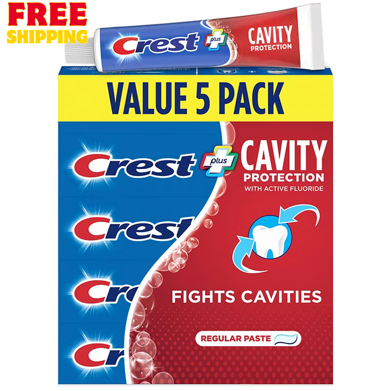 Crest Cavity Protection Toothpaste, 5 pk./8.2 oz.- FREE SHIPPING