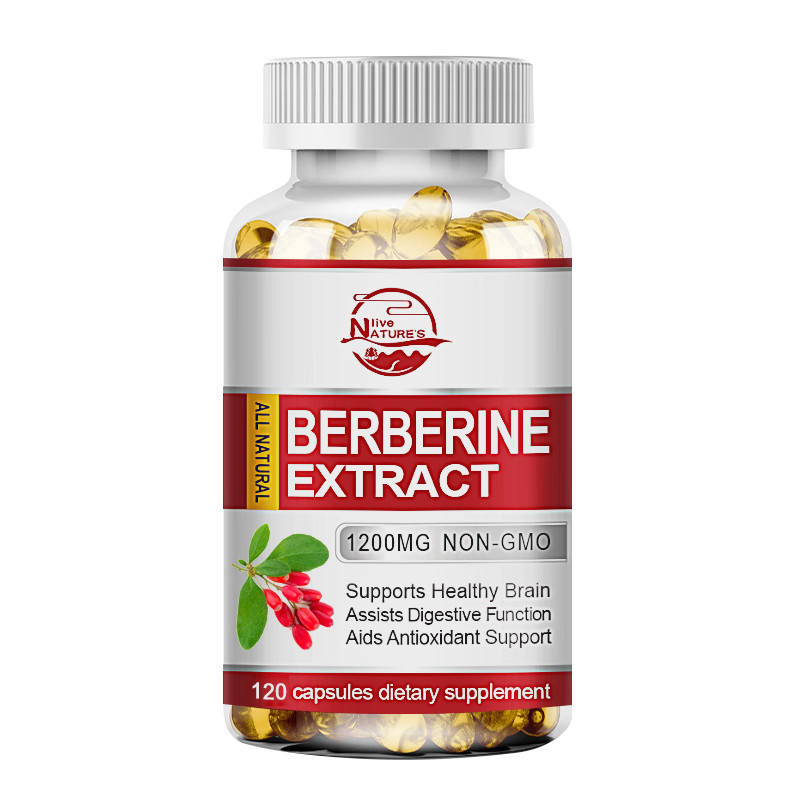 120 Capsules Premium Berberine HCL 1200mg High Potency Blood Sugar Support US