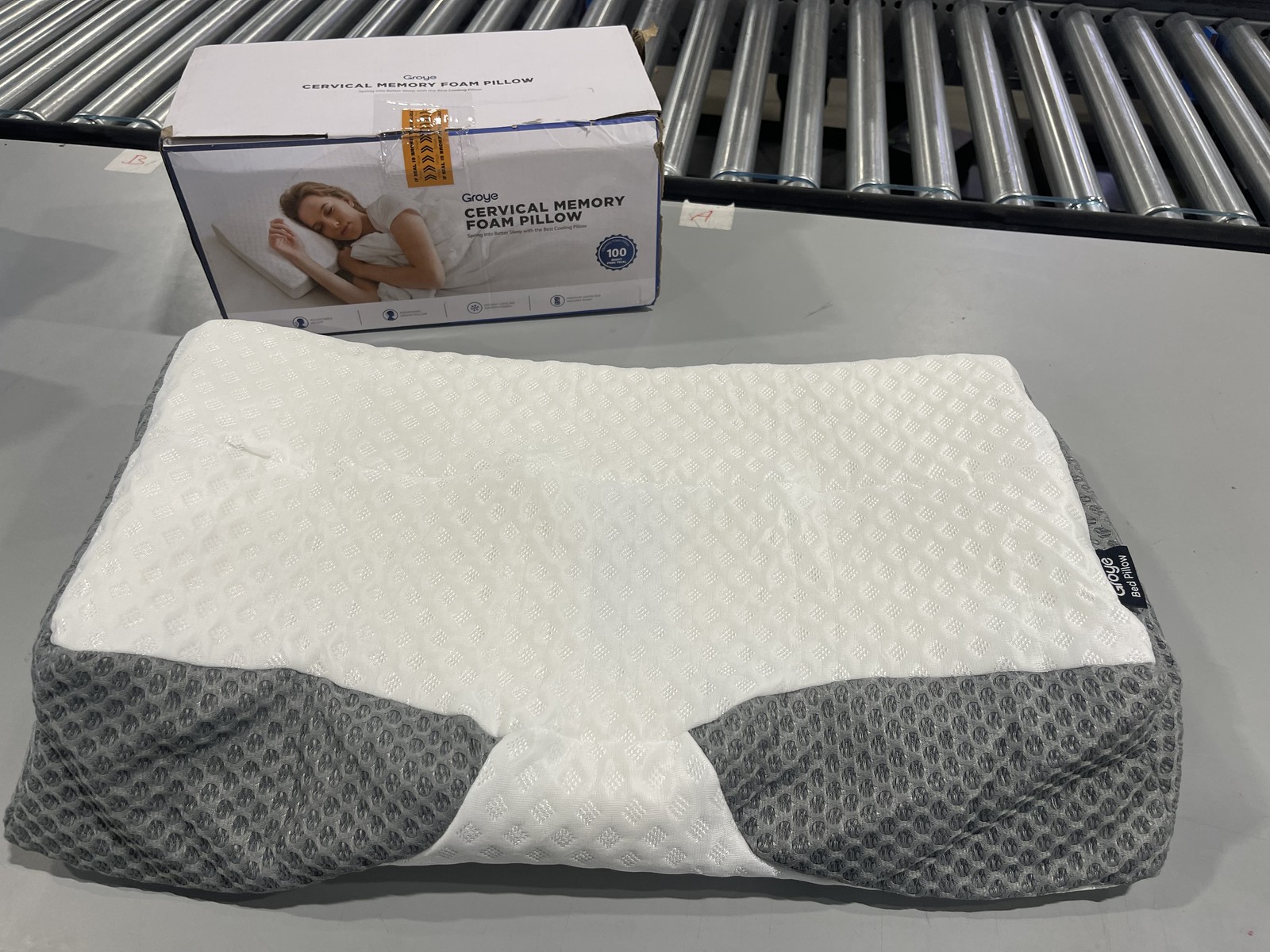 DARK GRAY - GROYE DJUSTABLE NECK PILLOWS PAIN RELIEF SLEEPING ENHANCED ERGONOMIC