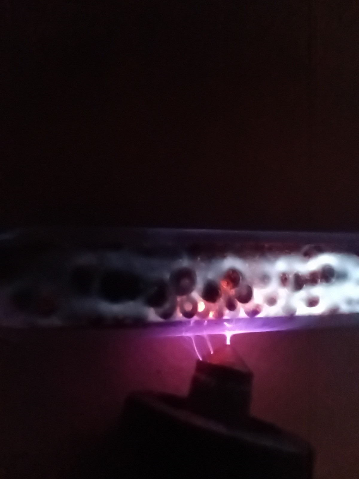 rare element glass vacuum ampule gas plasma tube bulb Geissler neon Tesla coil