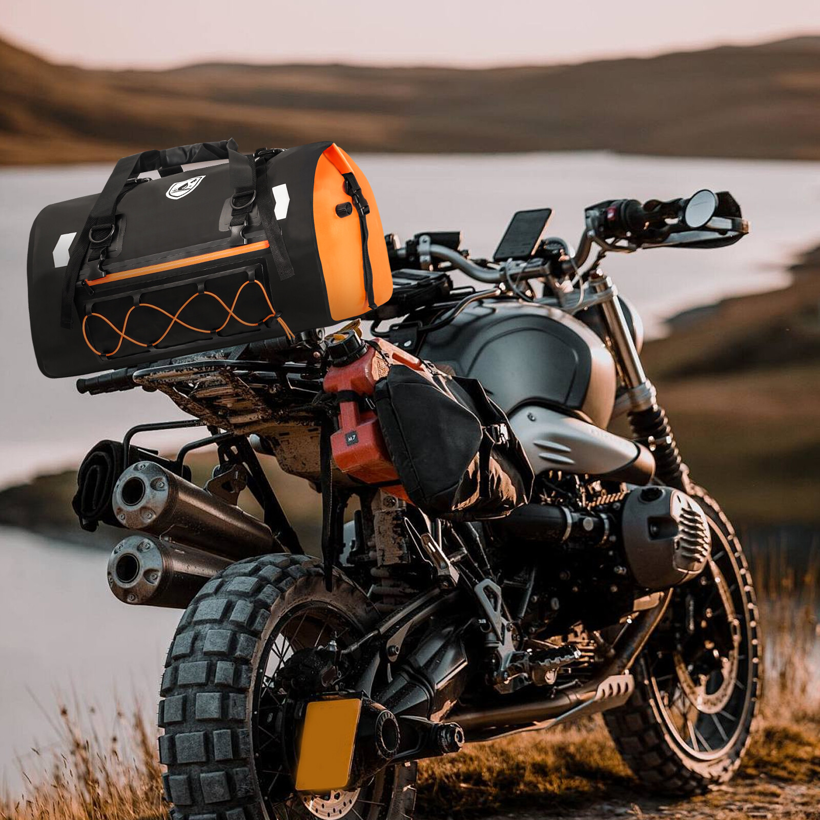 50L Motorcycle Waterproof Tail Bag Travel Outdoor Dry Luggage Motocross Outdoor