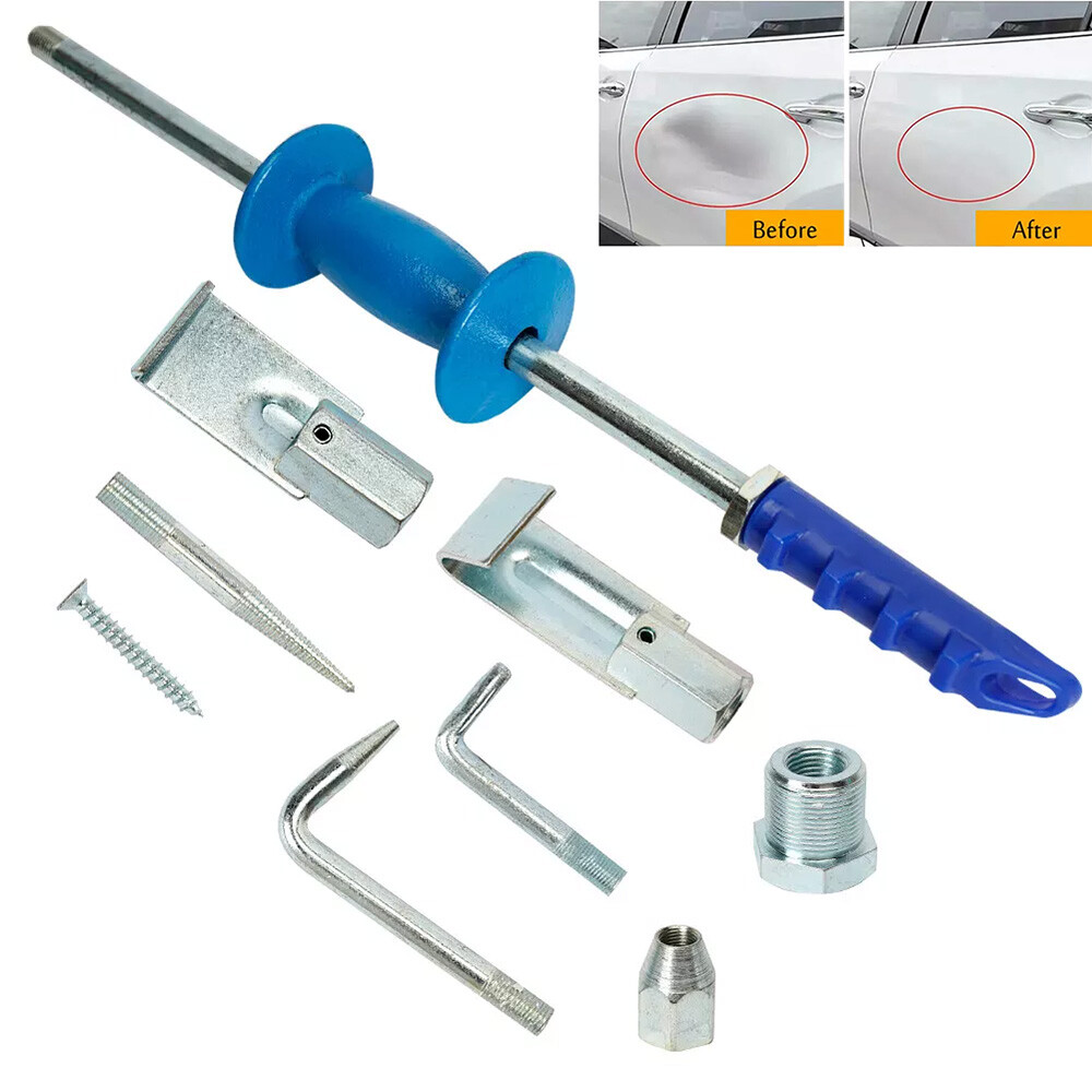 9Pc DENT PULLER SET Hammer Kit Car Auto Body Shop Panel Bearing Hail Repair Tool