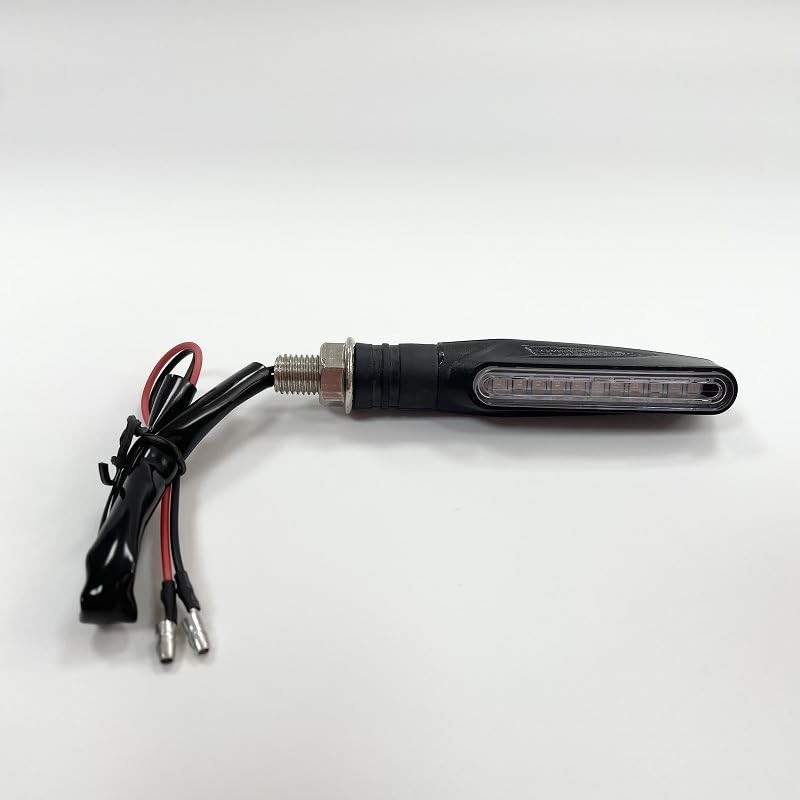 Motorcycle LED Turn Signal Assemblies, Sequential Flow, Yellow Light2V, 83g, 1