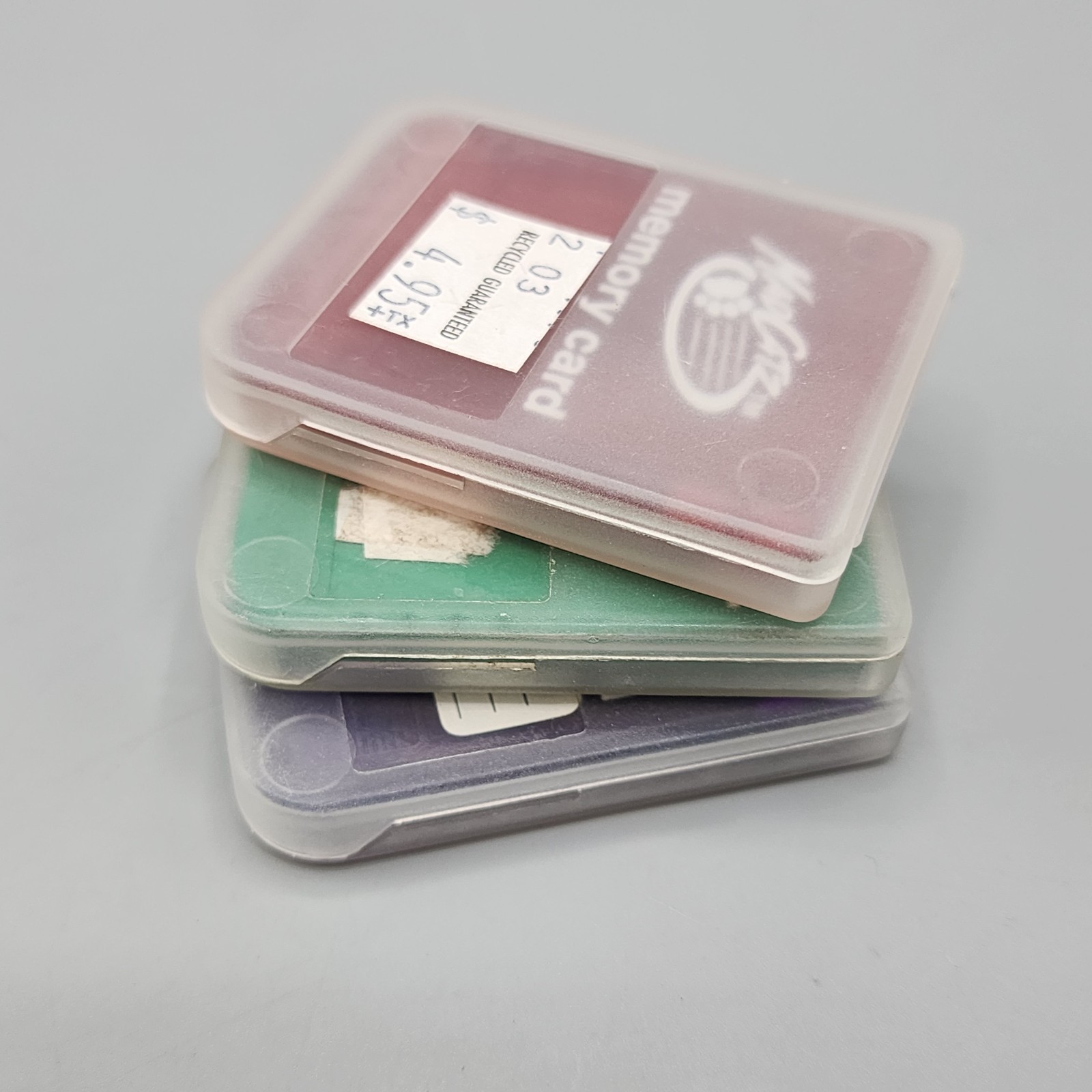 Lot of 3 PlayStation 1 3rd Party Memory Cards 1X - 15 Blocks w/ Case