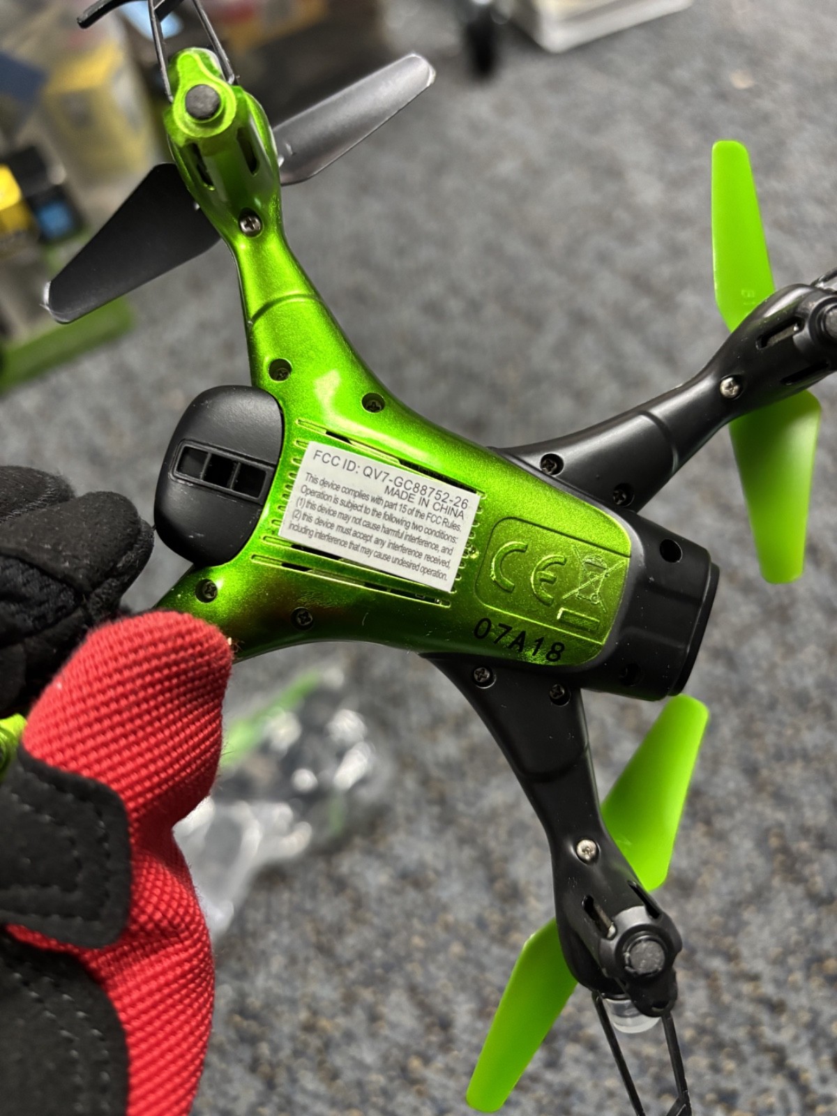 Green Toy Drone