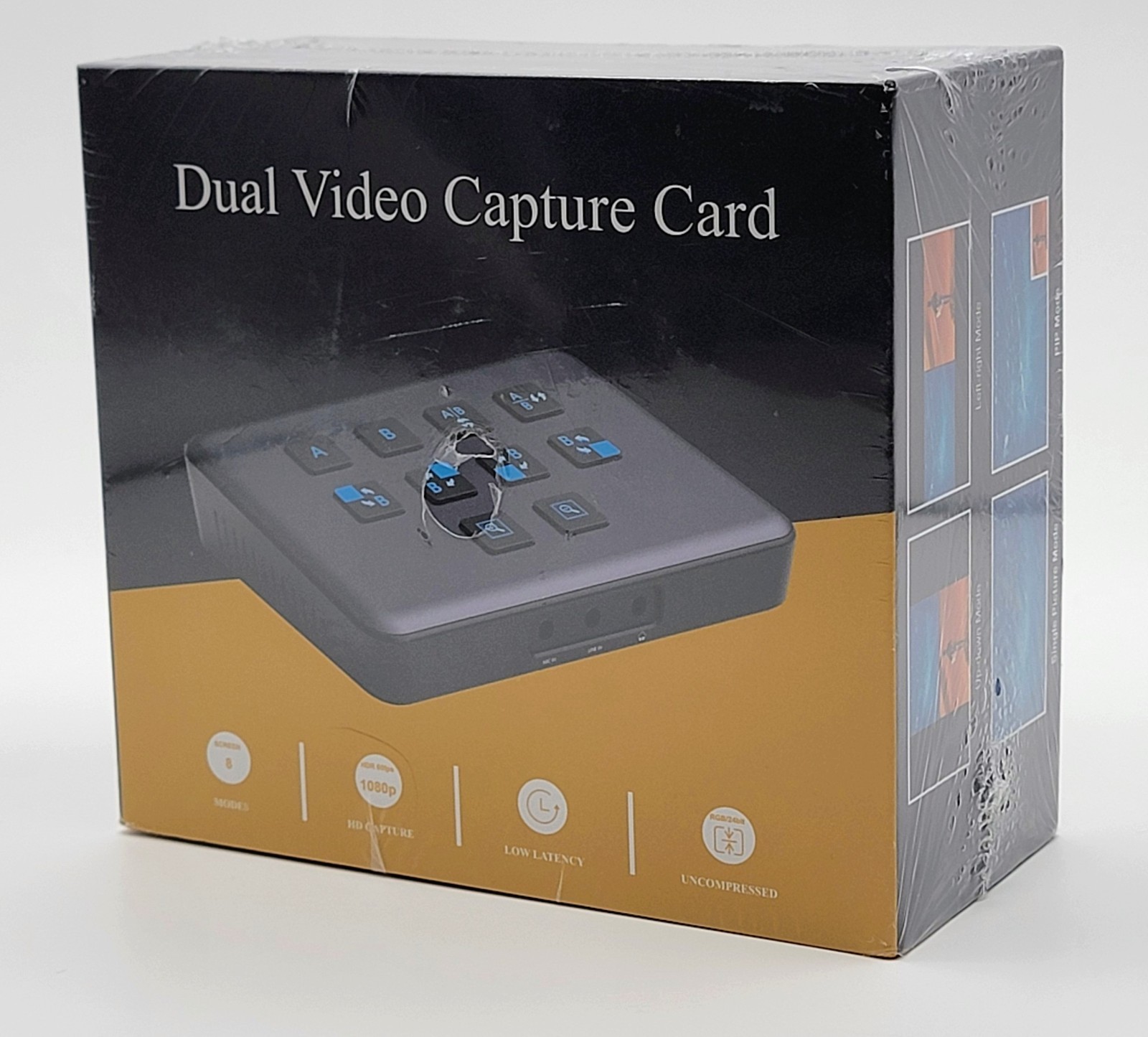 Dual Video Capture Card HDMI Live Stream Switcher, 4K 60HZ USB-C HDMI to USB 3.0