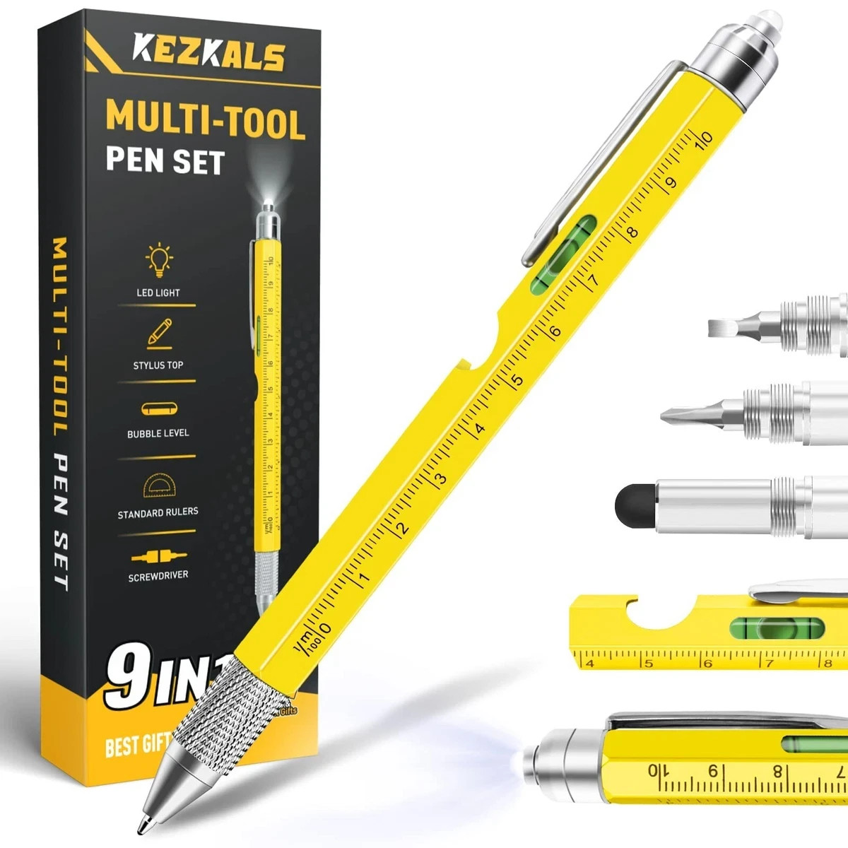 KEZKALS Father's Day Gifts from Daughter, Wife, Son, 9 in 1 Multitool Pen Men...